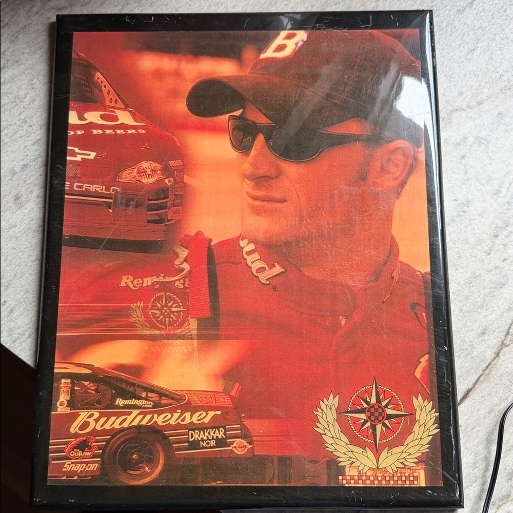 Budweiser Red Racing Art - Picture 2 of 2